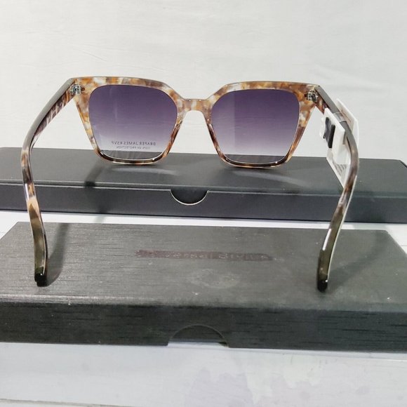 Women\'s DRAPER JAMES RSVP™ DJ9012 Brown Marble 52mm Square Gradient Sunglasses main image 7